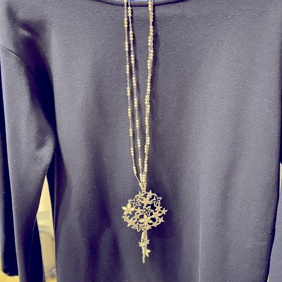 Swarovski necklace with flowers & starfish pattern - Picture 3 of 8